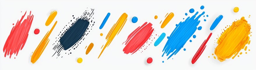 Poster - Abstract blur spot. Modern 3d chameleon y2k aura gradient texture. Polygon blend graphic design isolated set. Pastel colors blurry dynamic brush stroke glow.