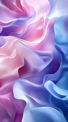 Canvas Print - Abstract Swirling Pastel Colors Fluid Design