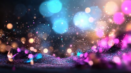 Poster - Vibrant light explosion abstract background digital art colorful atmosphere close-up view creativity concept
