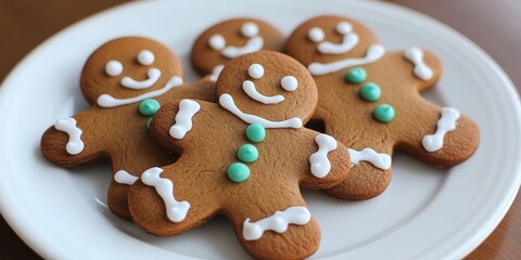 Poster - Homemade gingerbread man cookies are a delightful treat, perfect for wintertime festivities and the holidays. Enjoy these homemade gingerbread man cookies with family and friends.
