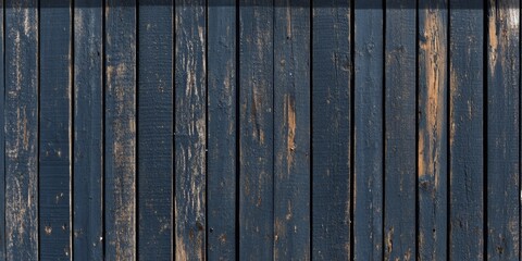 Aufkleber - Dark blue painted boards create a unique texture and background for an old house, highlighting the rustic charm and character of the weathered wooden surface. Perfect for texture and background needs.