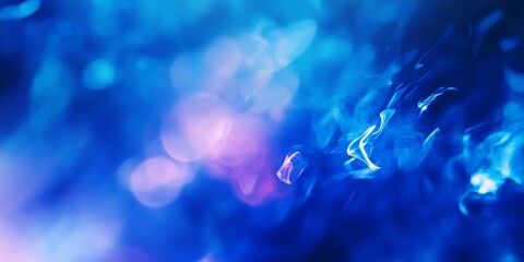 Poster - Abstract motion glow featuring a blue blurred background with gradient light effects, creating a dynamic and vibrant atmosphere. This blue blurred background enhances the sense of motion in the scene.