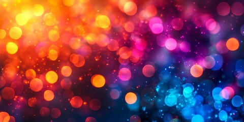 Poster - Vibrant colored abstract blurred light background creates a captivating atmosphere. This colored abstract blurred light background offers an appealing visual for various creative projects.
