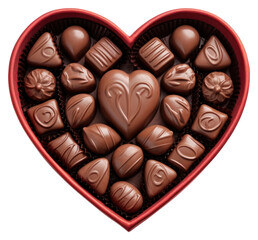 Poster - PNG Opened heart shaped chocolate box dessert food