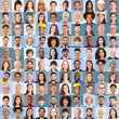 © Robert Kneschke - Quadrat aus Menschen vieler Generationen als Gesellschaft Konzept