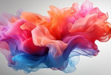 Poster - abstract background with drops,  Colorful cloud of simple smoke colorful background