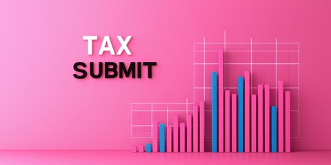 Poster - A vibrant graphic showing a bar chart with blue and pink bars, emphasizing 