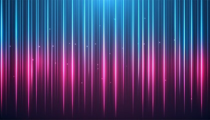 Poster - Abstract Neon Background with Glowing Pink and Blue Vertical Lines Stunning Digital Wallpaper for Modern Aesthetics and Vibrant Visual Experiences, Perfect for Tech and Art Enthusiasts