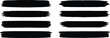 © Designcreativebd - Black set paint brush strokes. Black paint ink stroke over square frame. Grungy brushes collection. Brush lines vector set.