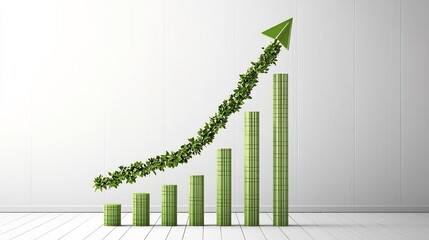 Poster - dynamic financial growth chart showcasing investment gains and prosperity an infographic visualizing