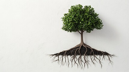 Poster - Robust Financial Tree with Upward Growing Branches Representing Stability and Progression in the Economic Landscape