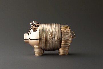 Poster - Secure Piggy Bank Symbolizing Safe Financial Investment and Wealth Growth for Responsible and Sustainable Future Planning