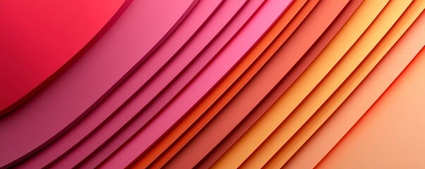 Poster - Bold and vibrant gradient roll up design in sunset hues that blends seamlessly into the modern elegant background  Perfect for digital print and product applications