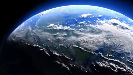 Wall Mural - Top of the earth as a sign of life and preservation of the planet. World Earth Day