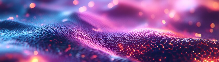 Poster - Abstract hexagonal surface in 3D