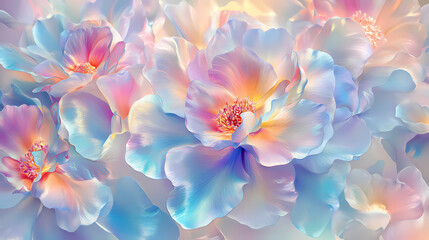 Wall Mural - vibrant colorful flowers