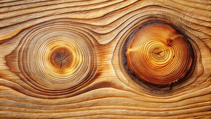 Poster - The intricate pattern of growth rings and knots reveals the unique history of this piece of wood.