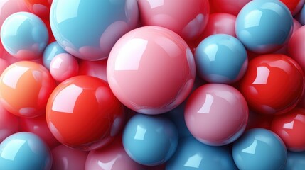 Poster - abstract 3d render clean geometric background minimalist desig