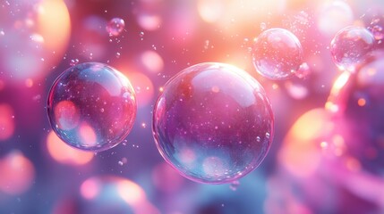 abstract 3d render of a bubble modern background desig