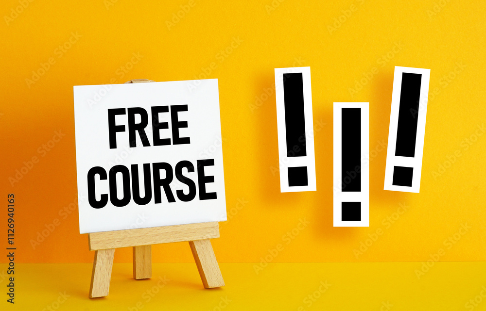 Free course is shown using the text. Free Webinar. Online Education ...