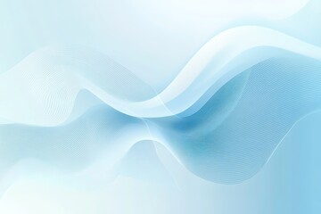 Poster - A blue wave with a white background