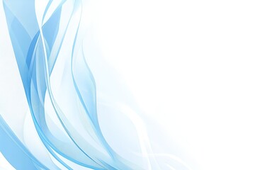 Poster - A blue wave with a white background