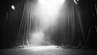 © Koplexs-Stock - Dark Stage Setting With Lighting and Draped Curtains