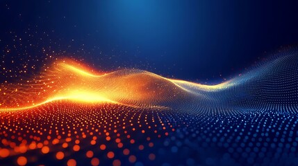 Abstract Digital Wave Pattern