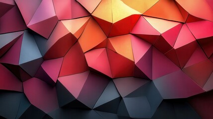 Wall Mural - illustration of abstract texture with triangl