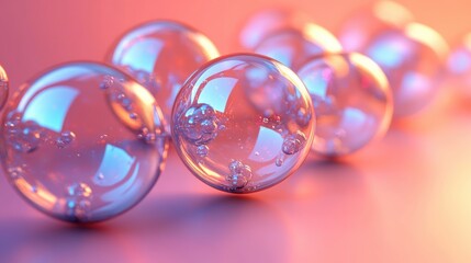 Poster - iridescent bubble 3d rende