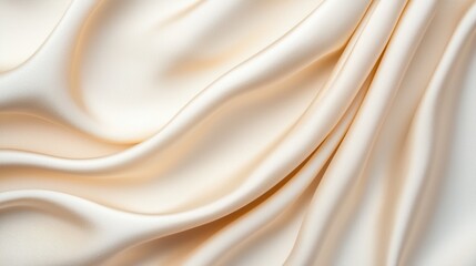 Aufkleber - Smooth elegant cream silk or satin fabric flowing background