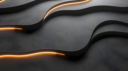Poster - A minimalist layout showcasing soft waves of glowing arcs transitioning seamlessly across a neutral backdrop, symbolizing effortless connection.