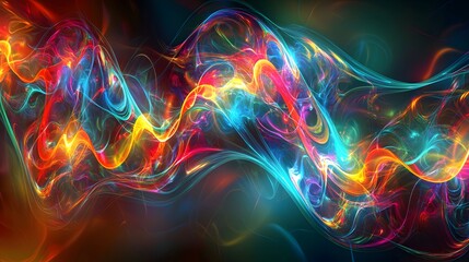 Poster - A futuristic depiction of translucent glowing pathways transitioning into a seamless flow.