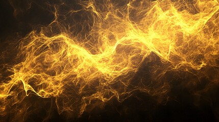 Poster - A vibrant wave of glowing arcs flowing into a seamless and dynamic network texture.