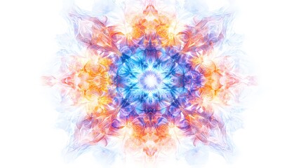 Aufkleber - Abstract numeric shapes radiating from the center, forming a modern and clean focal point. White background. No shadow