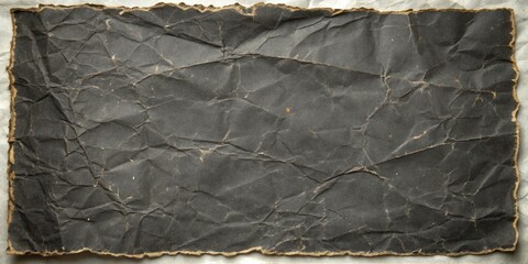 Aufkleber - A weathered, dark paper texture with a worn, rough, and wrinkled surface, capturing the essence of time and age.
