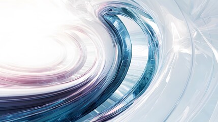 Poster - A clean and dynamic digital canvas showcasing interconnected arcs blending seamlessly.
