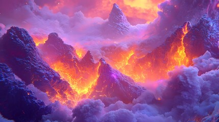Poster - A vibrant representation of seamless connectivity using flowing shapes and soft gradients.