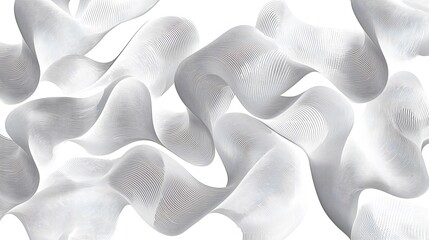 Poster - A minimalist depiction of flowing arcs forming a dynamic seamless pattern of connectivity.