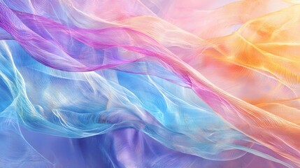 Poster - A soft gradient wave creating a dynamic seamless flow of connectivity.