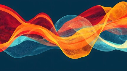 Poster - A symbolic depiction of flowing arcs blending into a seamless digital-inspired design.