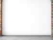 © Kachaphot - White brick wall background with a clean and minimalist look, perfect for adding texture to designs, copy space, interior