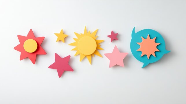 bursting shape speech bubbles set. starburst and sunburst cartoon with different color isolated on white background.