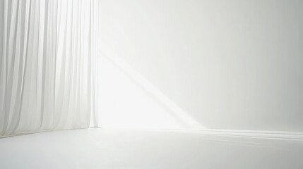 Poster - Bright white studio with clean background. 