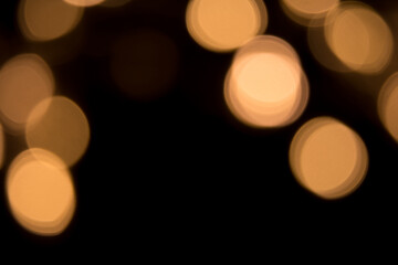 Wall Mural - holiday template with round bokeh lights