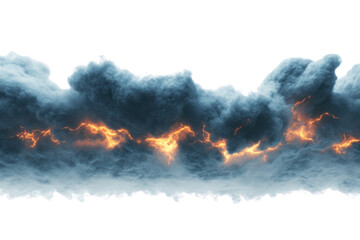 Wall Mural - png black storm clouds lightning thunderstorm phenomenon.