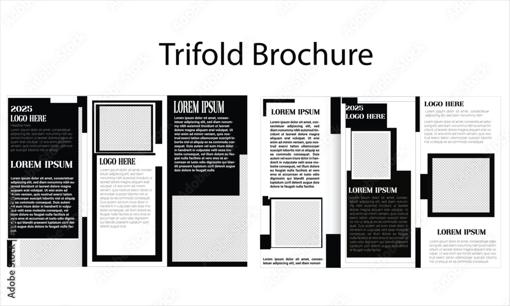 Trifool Design Trifold Brochure,Trifold Brochure design presentation layout a4 size ...