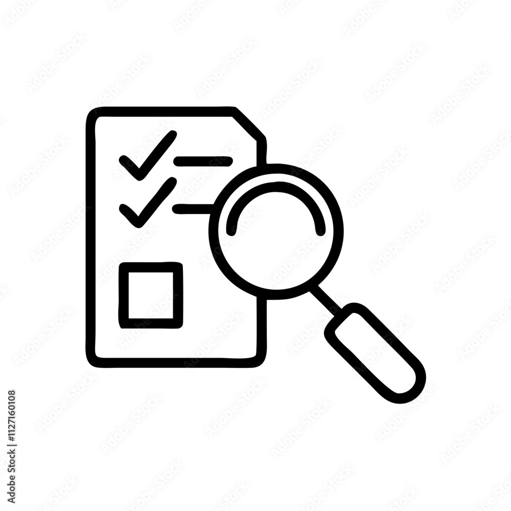 Audit Trail icon Stock Vector | Adobe Stock