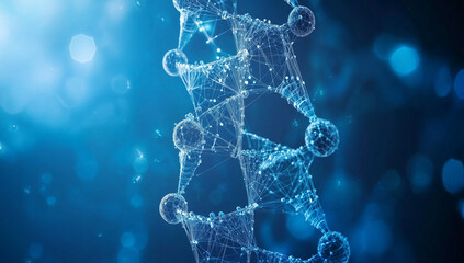 Blue hexagon background
