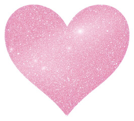 Canvas Print - PNG Heart icon glitter backgrounds shape.